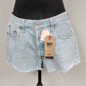 Levi's 501 Women's High Rise Fitted Hip Jean Shorts, Sz 31